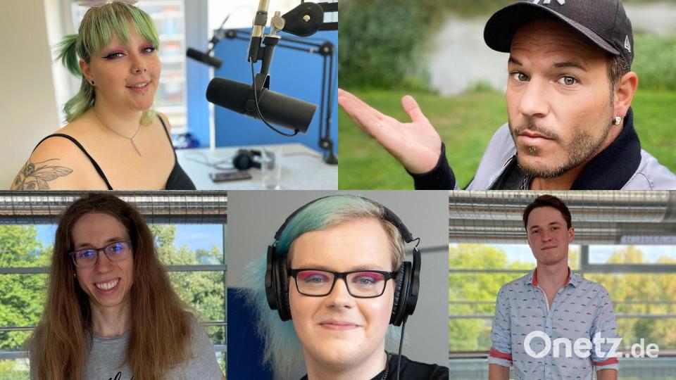 Von links oben im Uhrzeigersinn: Karlii, Andy Neumaier, Jonas Hanke, Phillip, Josephine Taucher Bild: Neumaier/scm/Zweigle
