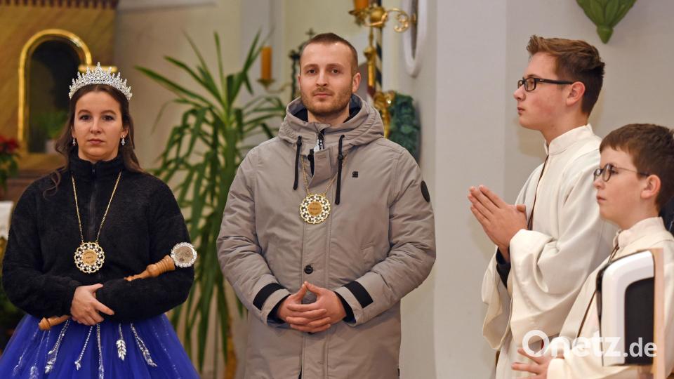 Prinzessin Julia I. und Prinz Henrik I. beim Faschingsgottesdienst. Bild: gbj