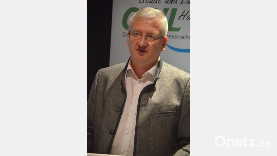 Johannes Reger machte deutlich, dass er nicht für finanzielle Abenteuer zu haben ist. Die Realisierung von Projekten sei nur mit entsprechender Förderung möglich. Bild: Benkhardt