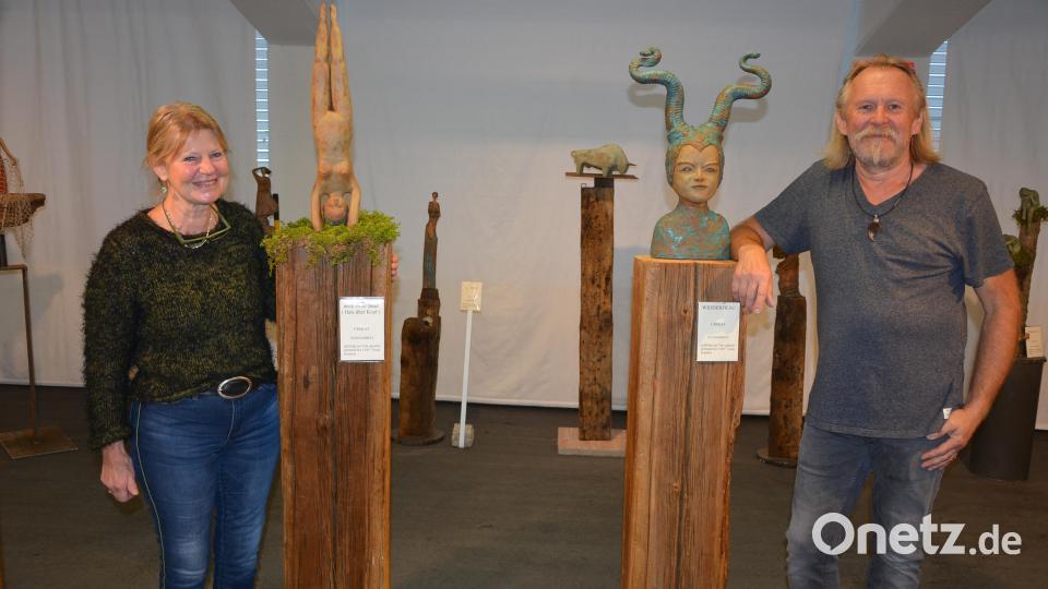 Nach 2020 ist das Ehepaar Inge und Bert Flor aus Ebnath heuer erneut mit einer Ausstellung im Museum Mitterteich zu Gast. „Fantasievoll – Einzigartig – Verrückt“ heißt es vom 14. Juli bis zum 5. November. Bild: jr