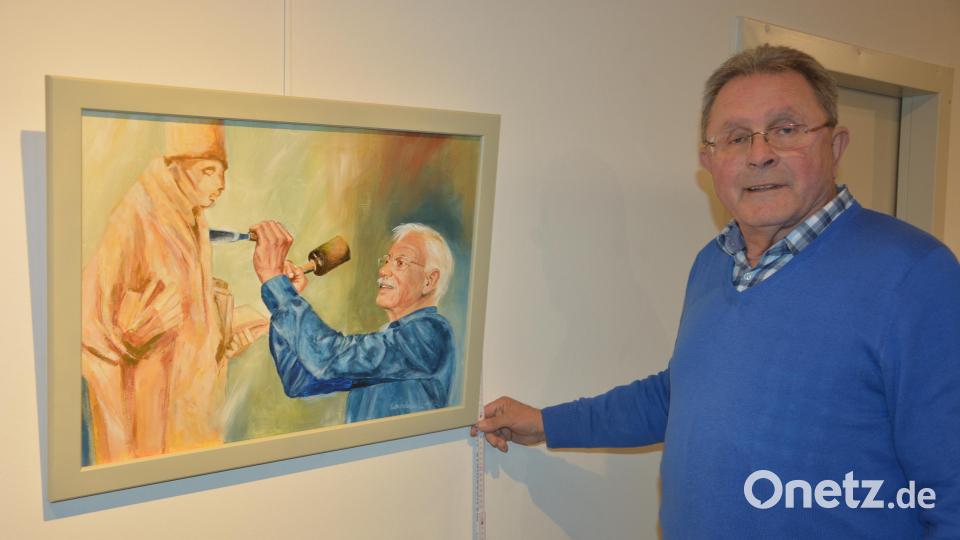 Ein guter Bekannter im Mitterteicher Museum ist Hans-Günther Pietschmann, seit 14 Jahren künstlerischer Leiter des Mitterteicher Malkreises. Dieses Mal zeigt er vom 1. April bis zum 18. Juni eine Soloausstellung. Bild: jr