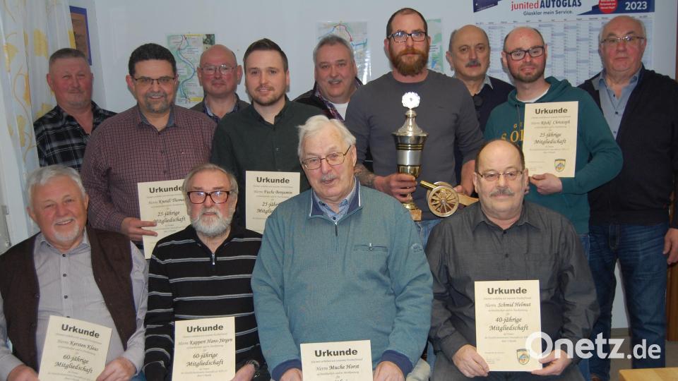 Der Kreisfischereiverein ehrte landjährige Mitglieder. Bild: sm