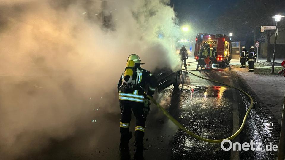 Die beteiligten Feuerwehren hatten das Feuer schnell unter Kontrolle. Bild: lei
