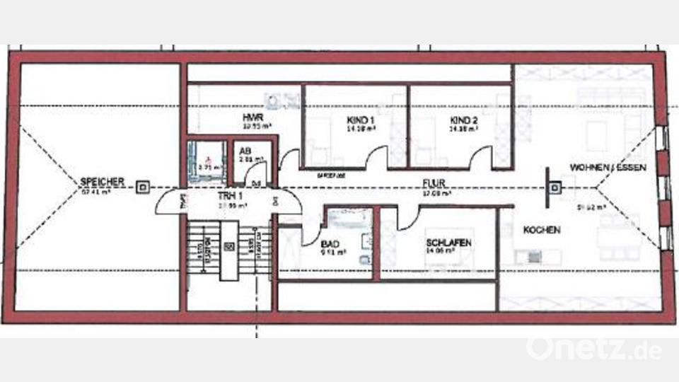 Eine Ferienwohnung soll im Dachgeschoss entstehen. Bild: fks