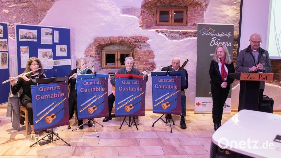 Das Quartett Cantabile gestaltete die Geburtstagsfeier musikalisch. Bild: Susanne Forster