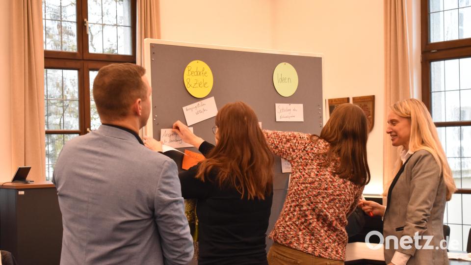 Wie soll die Arbeit des Hospiz- und Palliativversorgungsnetzwerks Nordoberpfalz aussehen? Ideen sammelten die Vertreter des Netzwerks am Landratsamt Tirschenreuth. Bild: lue