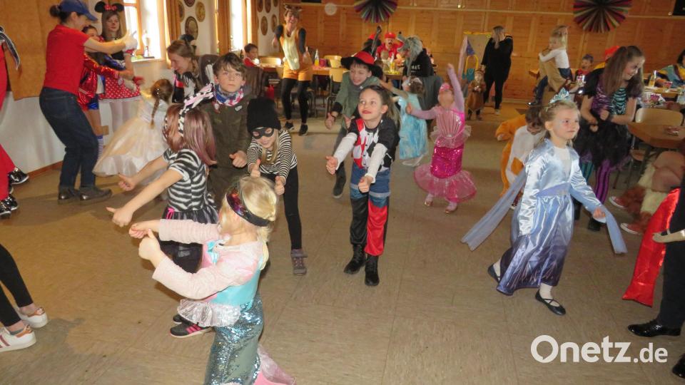 Viel Spaß hatte die 55 Kinder beim Fasching im Schützenheim Meerbodenreuth Bild: adj