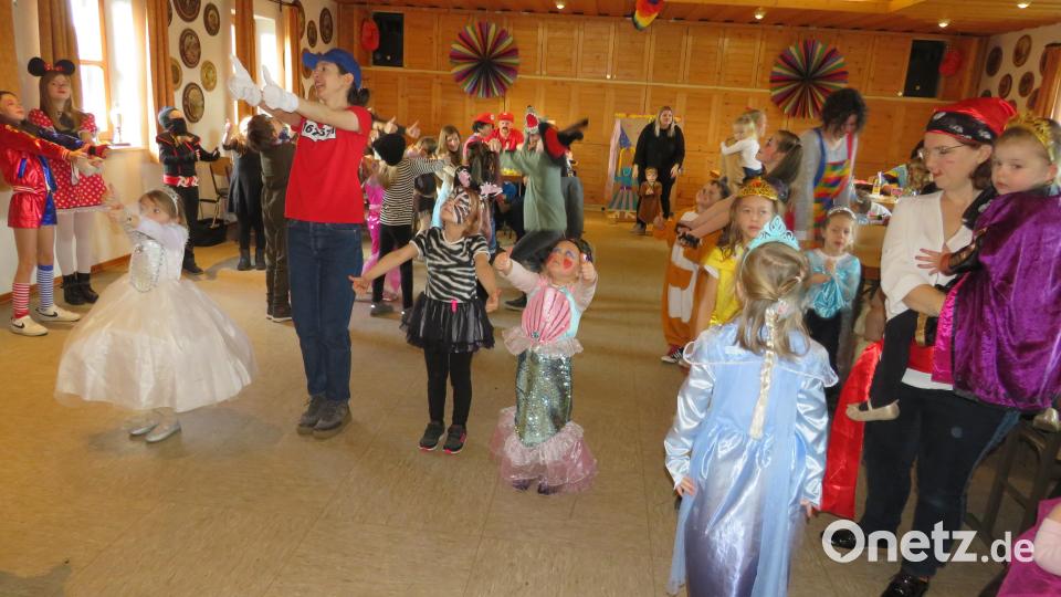Viel Spaß hatte die 55 Kinder beim Fasching im Schützenheim Meerbodenreuth Bild: adj