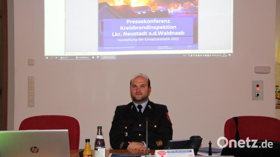 Alarmierende Zahlen vor allem bei den Brandeinsätzen präsentierte Kreisbrandrat Marco Saller bei der Vorstellung der Einsatzstatistik für das vergangene Jahr. Bild: prh