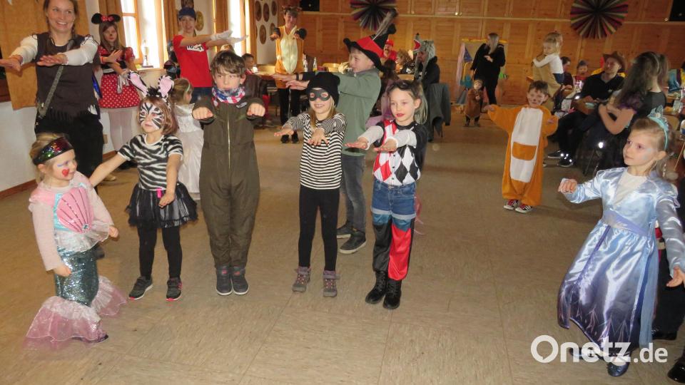 Viel Spaß hatte die 55 Kinder beim Fasching im Schützenheim Meerbodenreuth Bild: adj
