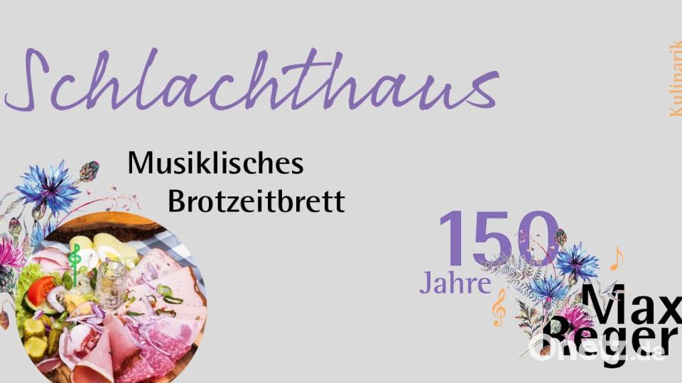 Ein &quot;Musikalisches Brotzeitbrett&quot;, mit einem Stamperl Schnaps gekrönt, bietet Tobias Färber im Schlachthaus an.