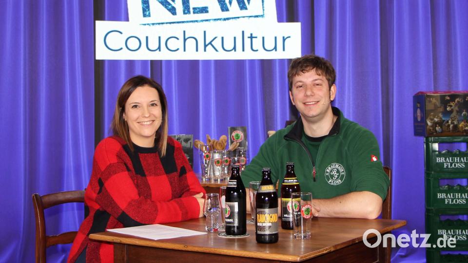 Ein wenig Bier, ein wenig Wirthausg'schmader, ein wenig Oberpfälzer Humor. Am Donnerstag, 11. November, sitzen auf der NEW-Kulturcouch Franzi Glaser und Brauer Ludwig Koch. Bild: Hannes Gilch, Landkreis Neustadt an der Waldnaab/exb