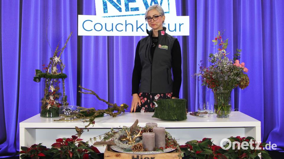 Am Freitag, 12. November, fertigt Patricia Labindzus kreative Werkstücke für die Adventszeit. Bild: Hannes Gilch, Landkreis Neustadt an der Waldnaab/exb