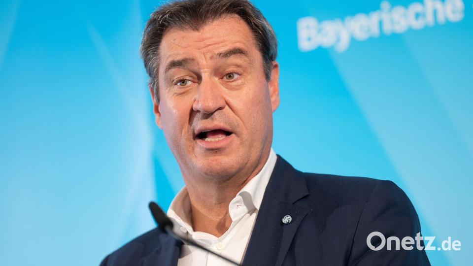 Markus Söder kommt zum Politischen Samstag nach Erbendorf. Archivbild: Sebastian Gollnow/dpa