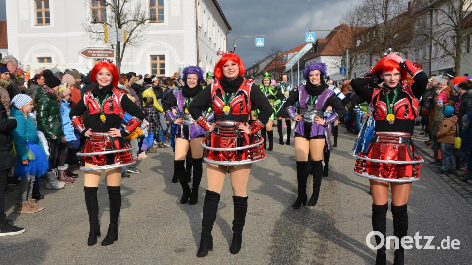 Mitglieder des TSV Reuth in fantasievollen Kostümen. Bild: jr