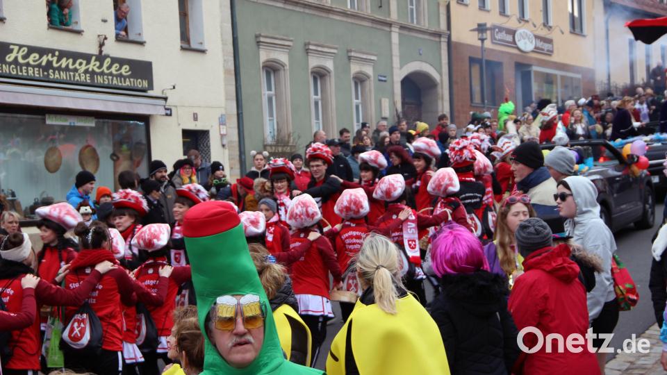 Die Stadtgarde &quot;Glück Auf!&quot; aus Pegnitz unterhielt das Publikum. Bild: lep
