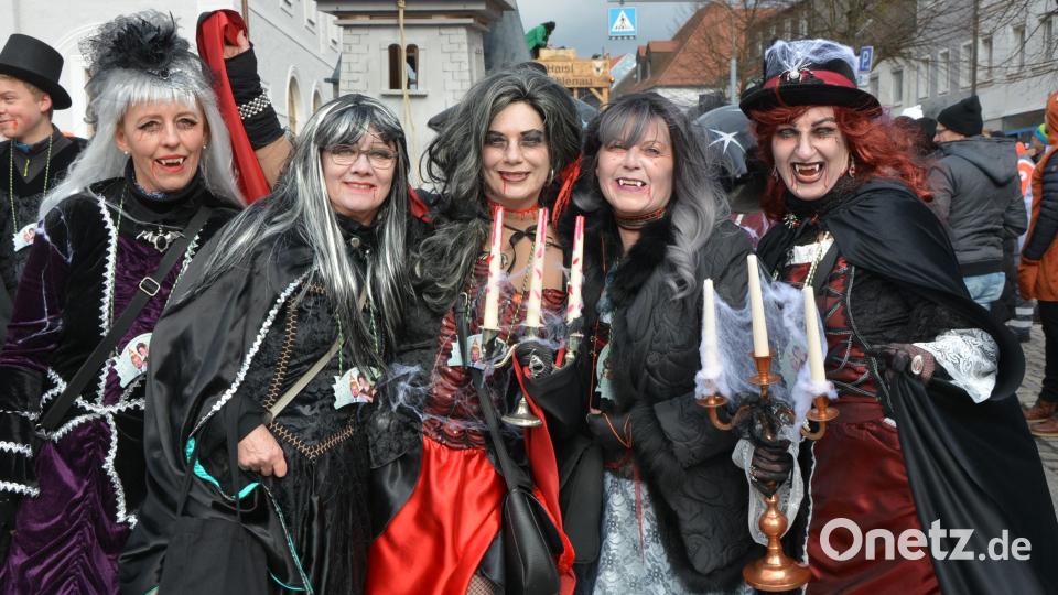&quot;Tanz der Vampire&quot; lautet das neue Motto der Gruppe &quot;Gaudipower&quot;. Dazu hatte die Gruppe sogar eine kleine Burg gebaut. Bild: jr