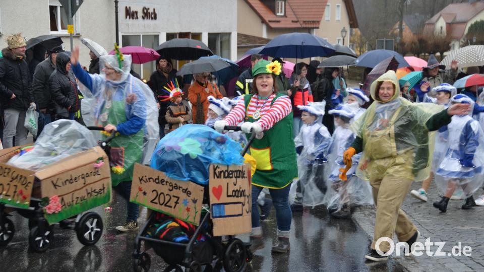 Mit einem Kindergarde-Aufzuchtset schoben die VFV-Familienmitglieder die Kindergarde 2027 die Umzugsstrecke mit. "Wir hegen und pflegen unseren Nachwuchs." Bild: dob