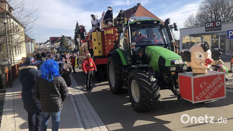 Bunt, ausgelassen und mit kräftigem Helau durch die Straßen von Wiesau. Bild: wro