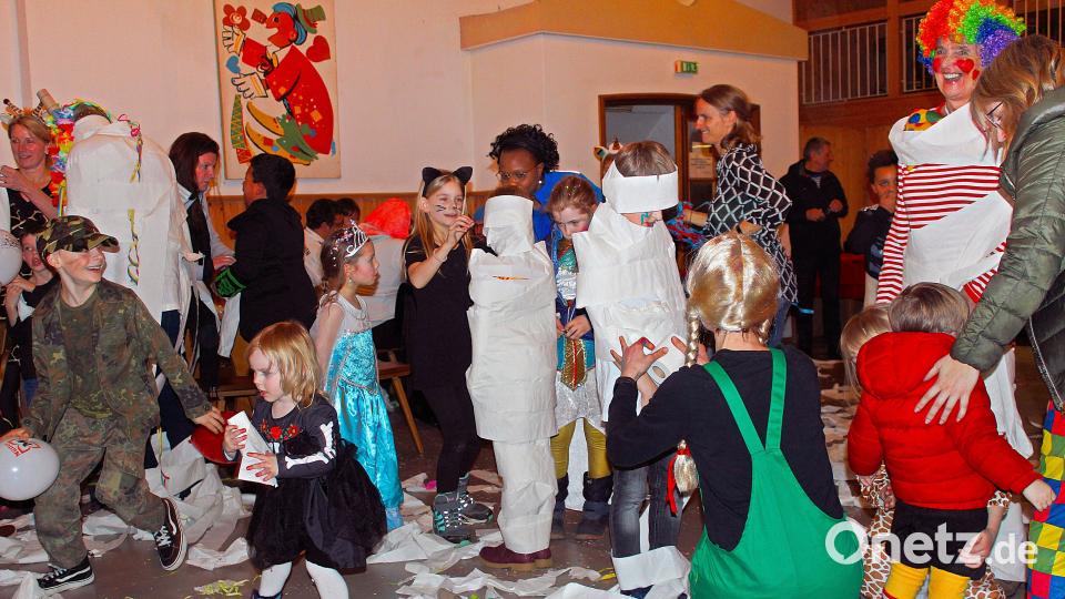 Die Spiele beim Kinderfasching der Kolpingfamilie machten riesigen Spaß. Bild: bsc