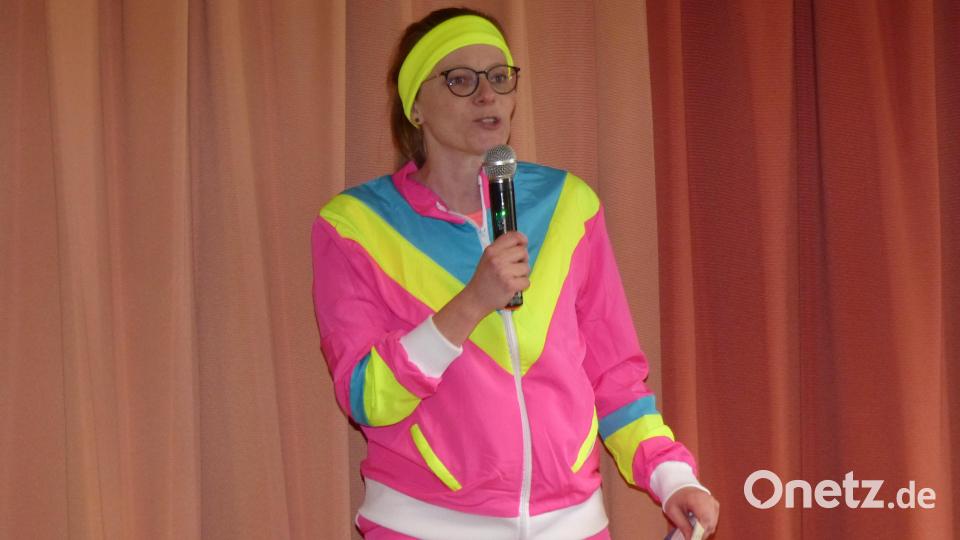 Nicole Bäumler hatte alle Fäden in der Hand und begrüsste die Besucher Bild: hme