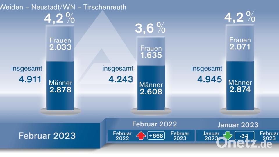 Der Arbeitsmarkt im Agenturbezirk Weiden zeigt sich im Februar stabil. Bild: Agentur für Arbeit Weiden