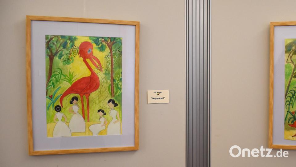 &quot;Begegnung I&quot; und &quot;Begegnung II&quot; von Ulla Britta Baumer. Bild: ubb