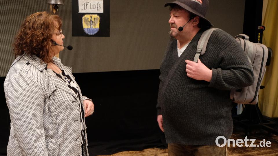 Sketche von Birgit Vogl und Hans (Jumbo) Braun bereicherten den Heimatnachmittag. Bild: le