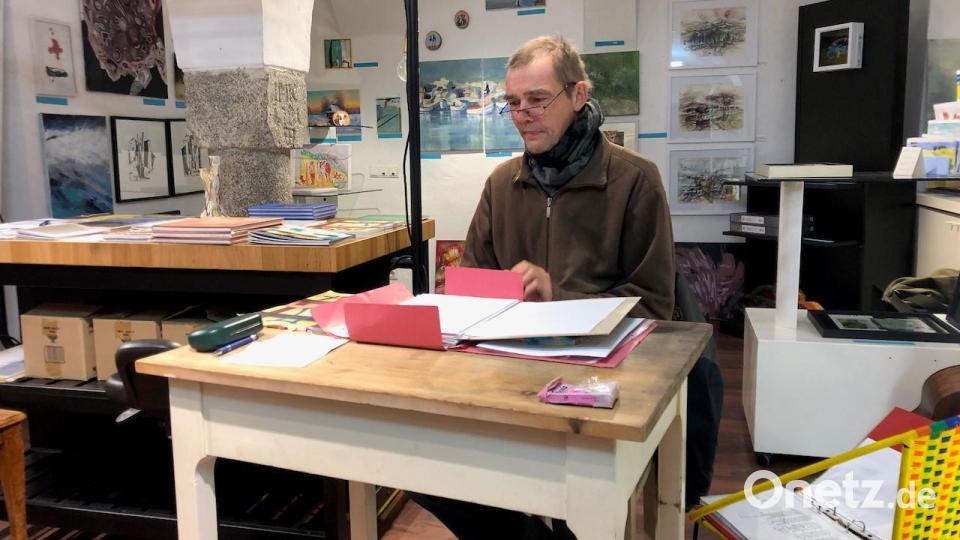Lesung Jörg Seifert im Kunstkaufhaus Bild: Christine Coscin/exb