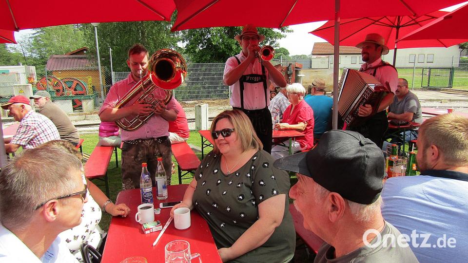 "Die Fregga" mit Markus Lang am Bariton, Daniel Rupprecht an der Trompete und Sebastian Lottes an der Harmonika. Bild: sck