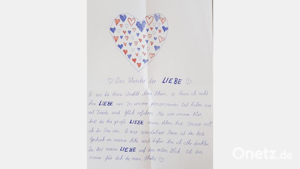 Diesen Brief reichte Susanne Hösl aus Oberviechtach ein. Bild: NT/AZ