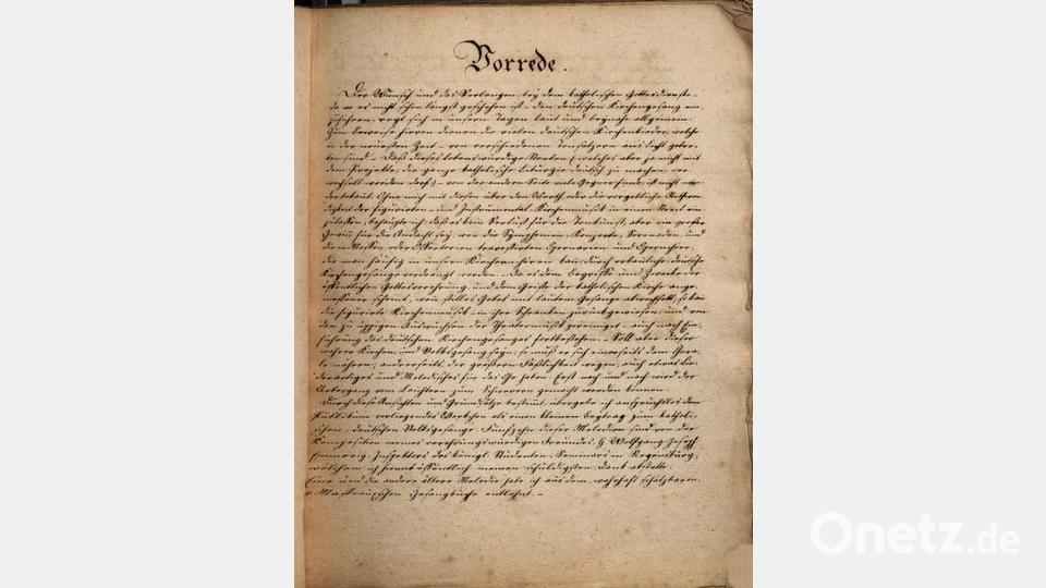 Weigls feine Handschrift. Repro: mma