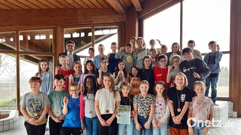 Bei den kleineren Schulen siegte die Grundschule Konnersreuth (oben) vor Waldershof (darunter) und Immenreuth. Bild: rbg