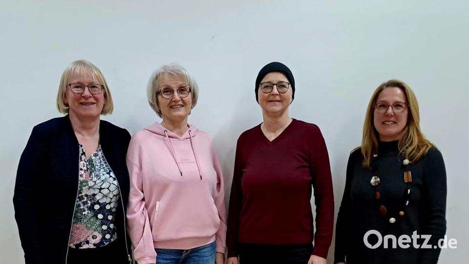 Der neuer Vorstand des OGV Raigering-Aschach (von links): Vorsitzende Gerda Eiber, Schriftführerin Lydia Gleixner-Sächerl, Zweite Vorsitzende Maria Meyer und Kassiererin Evelyn Koberstein. Bild: Sieglinde Weigl/exb