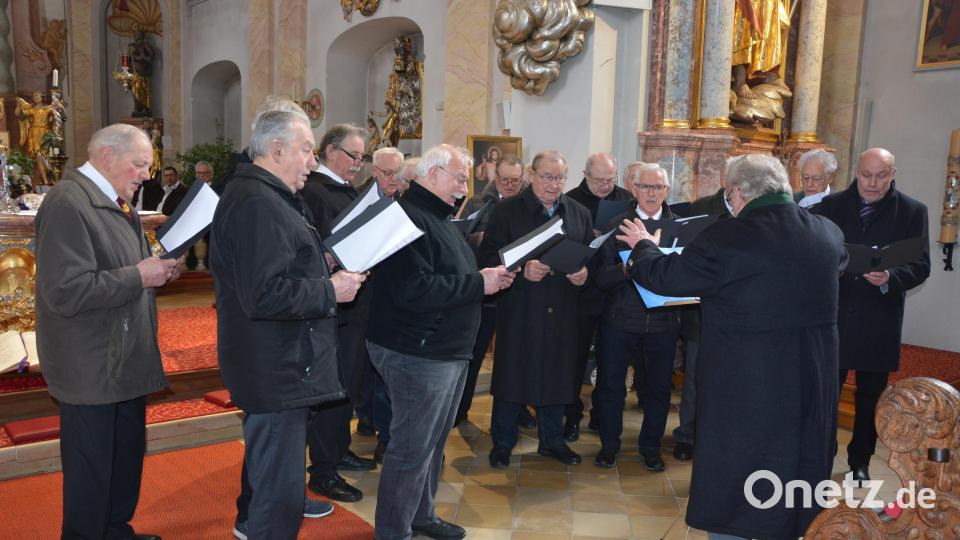 Der Männergesangverein Bad Neualbenreuth unter der Leitung von Franz Danhauser. Bild: jr