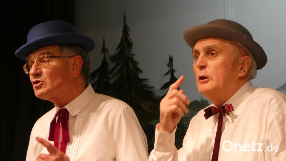 Coupletduo Reini und Kare (von links) Karl Koller und Reinhard Schwab Bild: Gerhard Loreth/exb