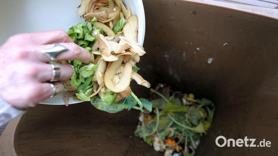 Aus biologisch abbaubaren Abfälle ließe sich durch Vergärung Energie gewinnen. Wie das geht, darüber informierten Vertreter der Bürgeraktion „Das bessere Müllkonzept Bayern e.V.“ Bild: Peter Steffen/dpa