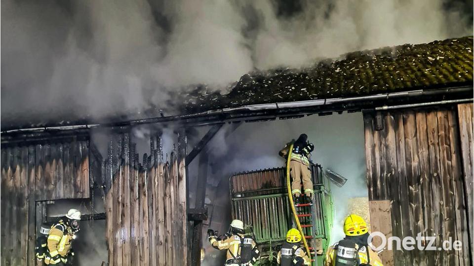 Ein Großaufgebot an Rettungskräften war bei einem Brand im Weidenberger Ortsteil Lessau im Einsatz. Bild: Kreisbrandinspektion Bayreuth