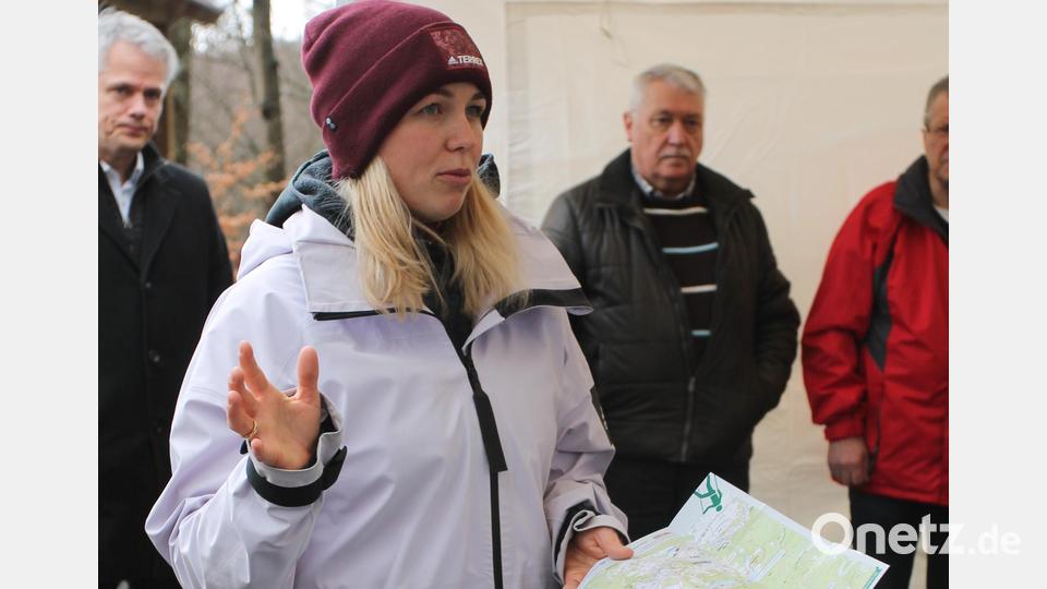 Laura Frenzel präsentiert das DSV Nordic-Aktiv-Zentrum. Bild: pi