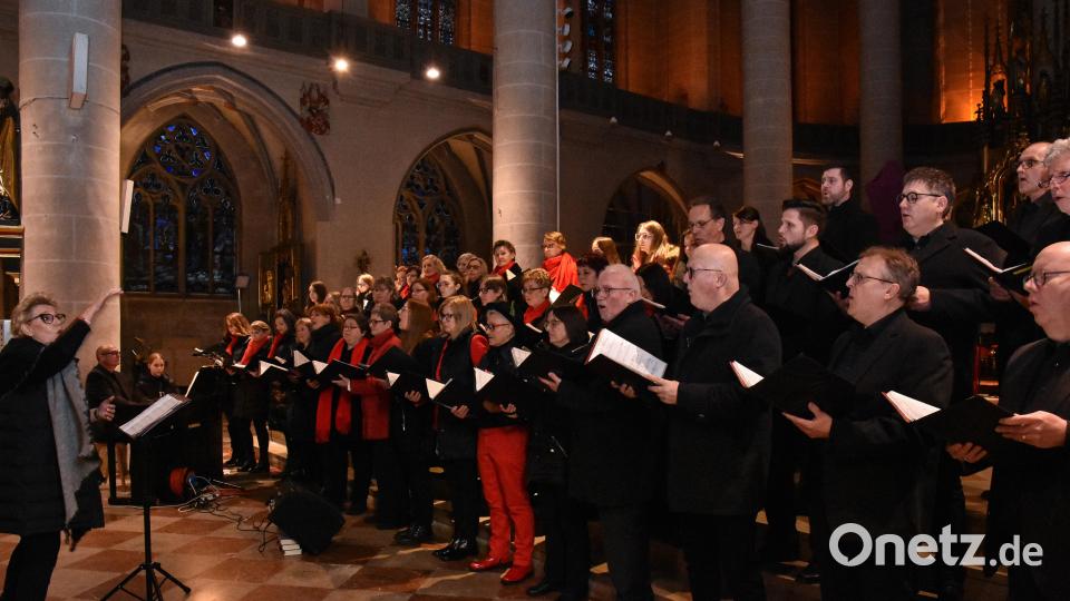 Das Benefizkonzert von &quot;Singing Witt meets spirit + world&quot; für den SkF in der Basilika St. Martin in Amberg ging den Zuhörern unter die Haut.. Bild: Stephan Huber