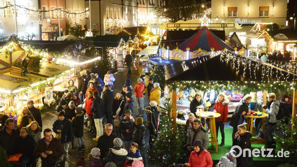 Der Christkindlmarkt auf dem Oberen Markt in Weiden. Archivbild: Gabi Schönberger