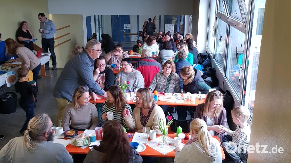 An der Grundschule Konnersreuth gab es heuer wieder ein Osterfrühstück. Bild: Birgit Lehmann/exb