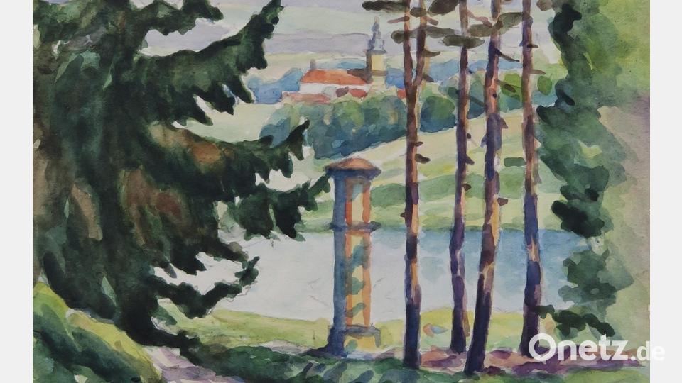 Dieses Bild von Karl Kubatschka zeigt Waldsassen vom Stationsweg aus. Repro: Georg Schrott/exb