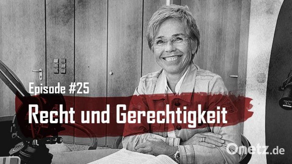 In Folge 25 von Tödliche Oberpfalz dreht sich alles um Recht und Gerechtigkeit. Grafik: Marina Gube