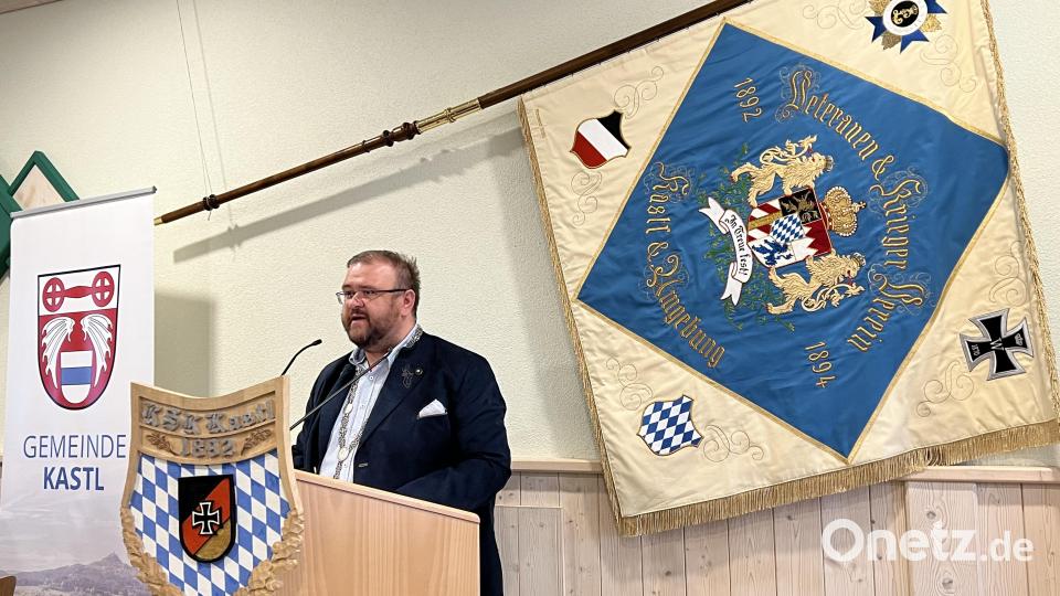 Bürgermeister Hans Walter bei seiner Festrede. Bild: rpp