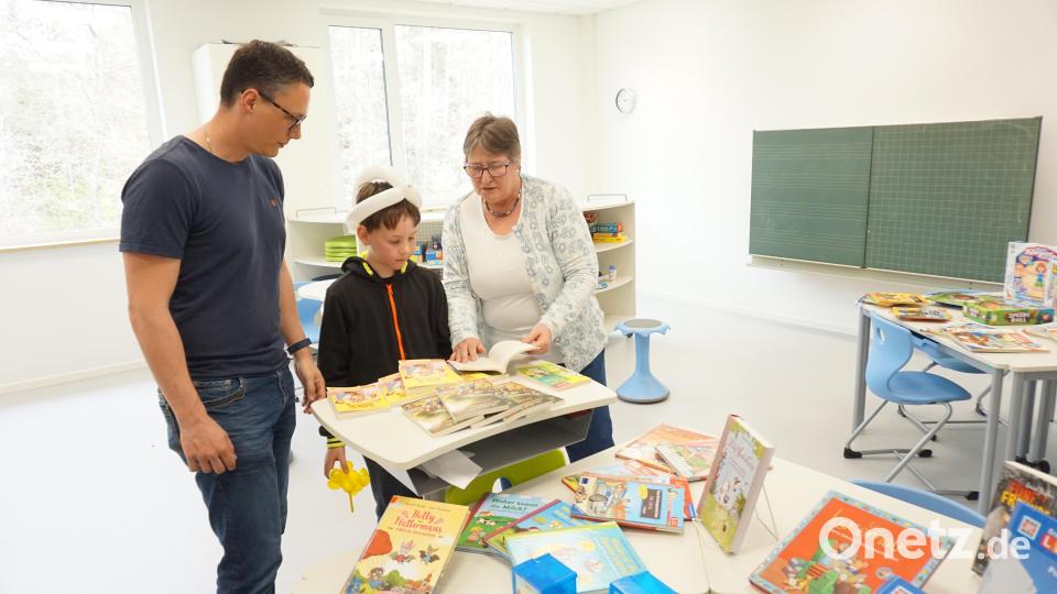 Die Bücherei stellte sich ebenfalls am &quot;Tag des Buches&quot; in der OGTS vor Bild: wec