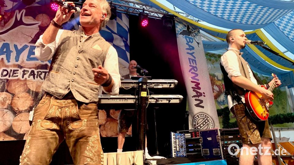 Beste Unterhaltung von der Band &quot;Bayernmän&quot;. Bild: Gabi Schönberger