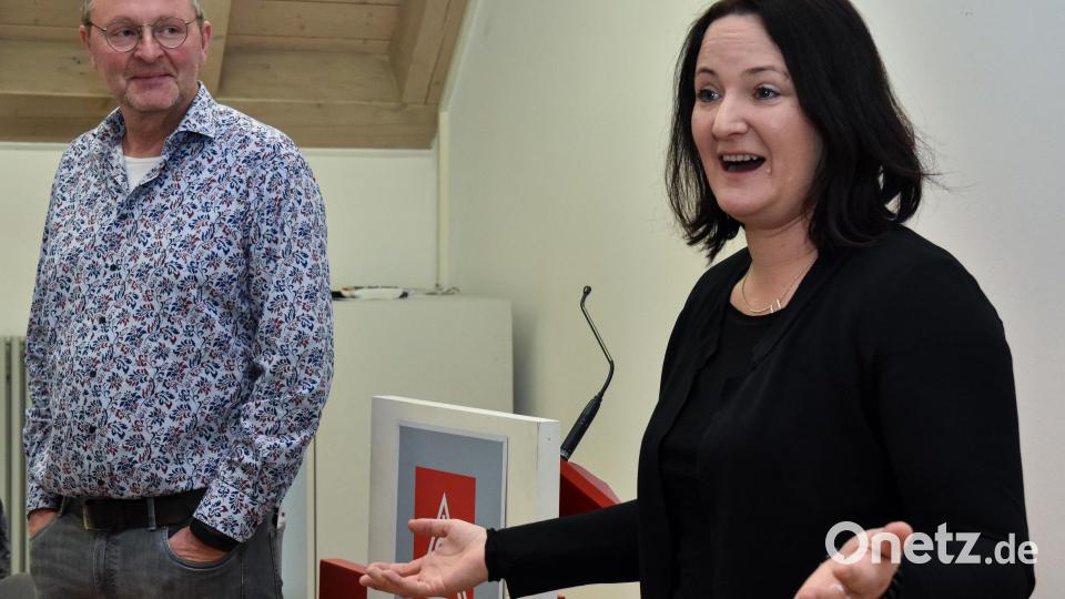 Das sind die Neuen: 2. Bevollmächtigte Sabrina Feige und 1. Bevollmächtigter Udo Fechtner. Bild: Stephan Huber