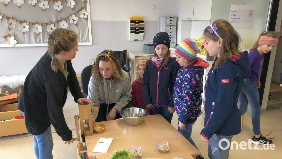 Viele interessante Aktionen gab es beim Tag der offenen Tür im Kinderhaus „Sankt Elisabeth“. Bild: Haus für Kinder St. Elisabeth Wiesau/exb