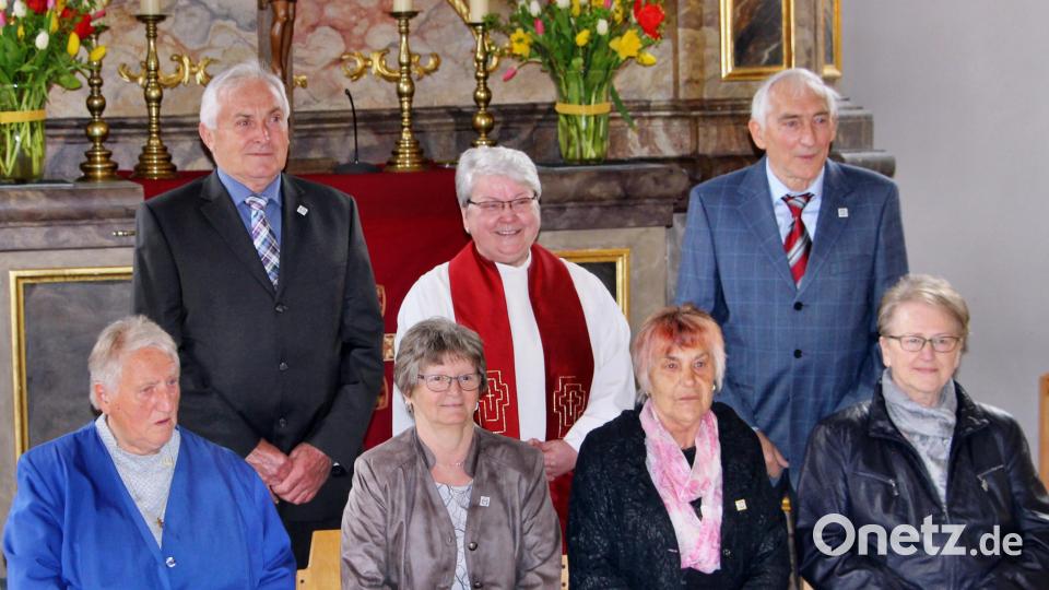 Sie feierten in Etzelwang die Diamantene Konfirmation. Bild: ds